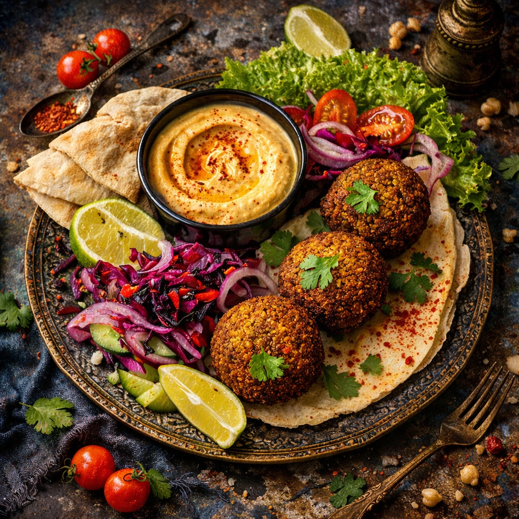 danie falafel hummus